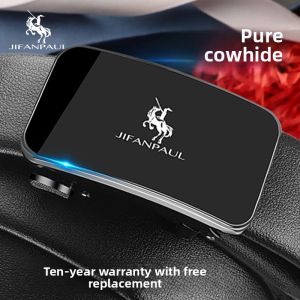Youth Birthday Gift Leather Belt with Automatic Buckle Trendy Style 2024 New Arrival