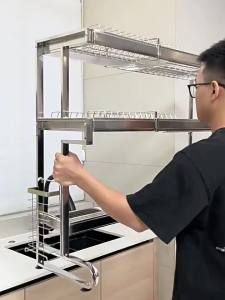 MEICHUWUYU | 304 Stainless Steel Sink Organizer Rack
