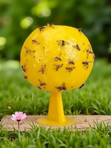 Summer Fruit Fly Fruit Fly Catcher Glue Ball Multi-function Fruit Fly Mosquito Fly Catcher（random-shaped base）