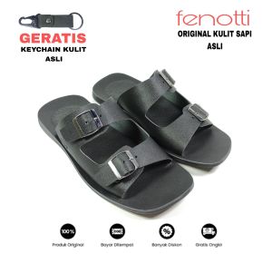 sandal pria kulit sapi/sandal kulit pria/insole full kulit sapi/slop pria kulit