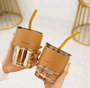 BOTOL MINUM KACA AESTHETIC