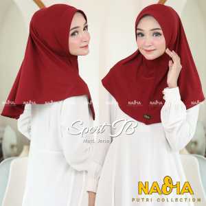 HIJAB SPORT NADIA JUMBO / SPORT NADIA JUMBO Bahan Airish Berkualitas Warna Hijab Elegan - Lazada