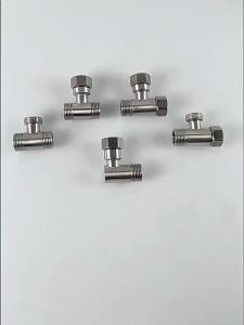 【1Pc Stainless Steel T Adapter For Bath Sprayer Shower - G1/ 2" T-Valve Diverter Valve Three Way Device Hole】