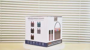 ลำโพงบลูทูธแท้ เสียงสามมิติ จัดหนัก ลำโพงพร้อมไมค์ลอย 2ตัว ตัดเสียงนักร้อง ชุดคาราโอเกะไร้สาย พลังเสียงเต็มๆ ราบประกัน