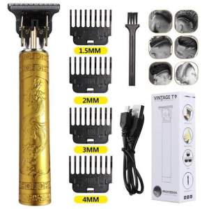 Alat Mesin Cukur DRAGON VINTAGE T9 Potong Rambut Bulu Kumis Jenggot Listrik Hair Clipper Trimmer Naga Shaver Elektrik 0mm Cukuran