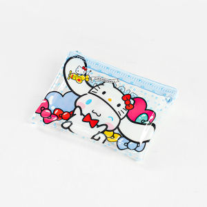 Sanrio | Sanrio Hello Kitty 50Th Anniversary PVC Waterproof Storage Bag Cinnamoroll Kuromi Melody Coin Lipstick Wallet Mini Card Bag Gift