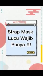 Strap Masker Hijab Gantungan Masker Kalung Masker Hijab Korea | Tali Masker | Konektor Masker Hijab