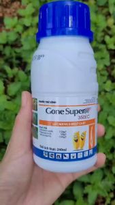 [VTNN TIEN KHOA] Thuốc trừ lem lép hạt lúa 3 hoạt chất GONE SUPER 350EC chai 240ml giúp lúa sáng hạt đánh bay lem lép