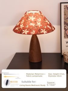 HAOXIANGJIA | Vintage Retro American Zen Style Bedside Lamp
