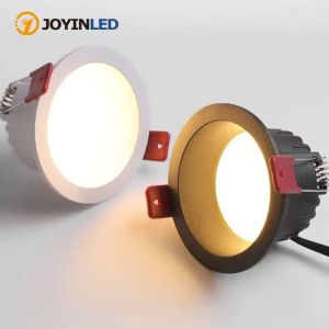 JOYINLED 10W Dimmable LED Downlight Anti-glare Ceiling Spotlight Recessed Spot Light Black White For Bedroom Home Lighting