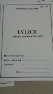 Combo 05 cuốn LÝ LỊCH CỦA NGƯỜI XIN VÀO ĐẢNG mẫu 02-KNĐ