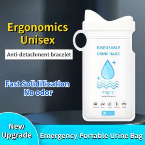 16pcs Set 700ml Emergency Urine Bags Travel Urinal Bag Disposable Urine Bags for Kids Adults Vomit Leak-proof Folding Bag Portable Travel Ladies in-car Urinal Bag