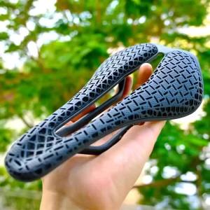 GOLDIX | GOLDIX 3D Printing Ultralight Carbon Fiber Base Plate Road bike Saddle Track TPU Printing Obverse / EVA Leather Options saddle