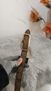 แท้ เข็มขัด COACH CE971 Morgan Rectangle Buckle Belt 💯% เครื่องมือที่สุด