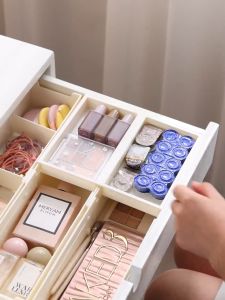 Multifunctional Make Up Storage Home Supplies Organizer Drawer Divider Storage Organizer Adjustable Length Combination