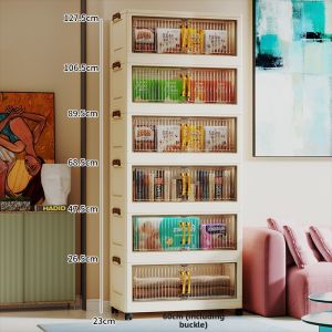 MLZH | Foldable Multifunctional Storage Cabinet with Wheels