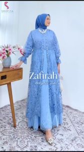 Dress Jumbo Zafirah 2: Gamis Syari Jumbo Untuk Pesta & Acara Formal