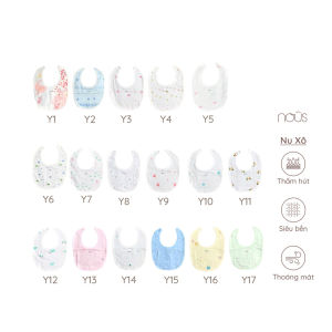 [Siêu sale] Phụ Kiện Yếm Nous Chất Liệu Nu Xô Mềm Từ 0-6 Tháng [Nous Chính hãng]