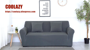 1/2/3/4 Seater Solid Color Sofa Cover Elastic Universal Seat Cover Dustproof Stretchable Slipcover