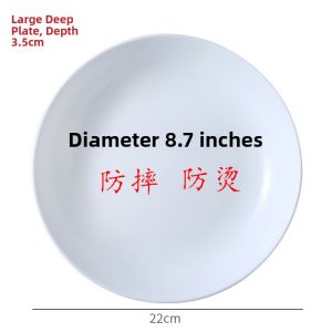 Microwave Food Grade Thickened Hot Cold PP Plate deep