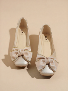 Josiny | Bow Decor French Easy On Slipper Flats