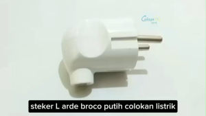 Steker L Arde Broco 13312 Putih / Colokan Broco Steker Arde L