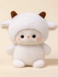 Búp Bê Con Cừu Dễ Thương Búp Bê Gấu Trúc Bằng Vải PP Cho Bé Gái Búp Bê Trang Trí Bàn Quà Tặng Cho Bạn Gái Búp Bê Cừu Nhỏ Búp Bê Gấu Trúc