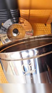 Panci Kukusan Steamer Q2 30CM Stainless Steel Anti Karat Food Grade Langsung Nasi Kukus Serbaguna