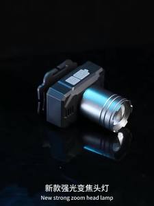 ESMARTER | Rechargeable Telescopic LED Headlight Outdoor Wearable Strong Light for Night Riding And Fishing - Adjustable Focus