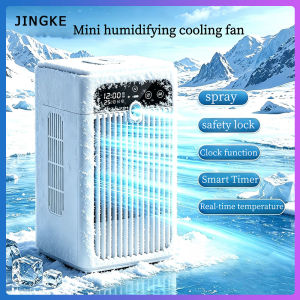 Hot Selling Taolife Multifunctional Desktop Mist Spray Fan 6000mAh Rechargeable Battery Silent Humidifier Cooling Circulation Fan Portable Mini Air Condition Cooler Low Noise For Dorm Study Indoor Household Use