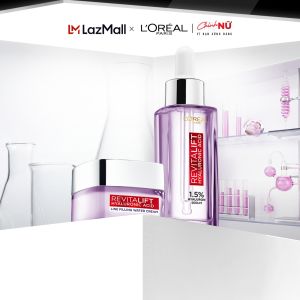 Bộ Serum 30ml và kem dưỡng 15ml siêu cấp ẩm giảm nếp nhăn LOreal Paris Revitalift Hyaluronic Acid 1.5%