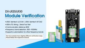 DX-LR30 RF LoRa Module SX1262 Chip Wireless Module 868MHz 915MHz 433 475MHz +22dBm 8KM Long Range Communication