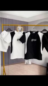 Set đồ thun nam thêu chữ phối viền có túi chất liệu UMI HÀN FROM DÁNG THOẢI MÁI MÙA HÈ