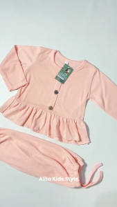 Setelan Baju kaos Anak Cewek Kekinian One Set Perempuan Usia 1 2 3 4 Tahun Diskon Promo #002