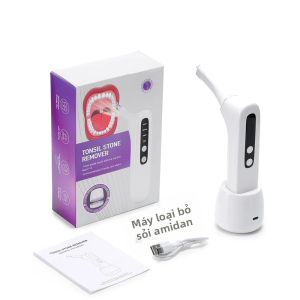 Ms.Dear | Bộ Dụng Cụ Loại Bỏ Sỏi Amidan Điện Tử Với Đèn LED Camera HD Và 3 Chế Độ Hút Dụng Cụ Chăm Sóc Răng Miệng Dành Cho Người Lớn Nam Nữ Làm Sạch Miệng