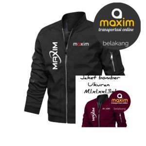JAKET MAXIM BOMBER TERBARU/JAKET BOMBER KEKINIAN/JAKET DRIVER MAXIM