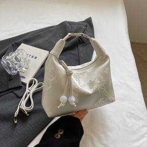 New Chinese Style Handheld Pea Bag Womens Fashionable Embroidered Single Shoulder Bag High-End Sensation Crossbody Bag