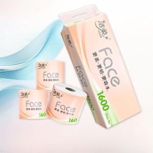 Jie Rou Toilet Paper Core 4 Layer 160g 10 Rolls Pack Home Use Bathroom Tissue Paper Soft Dust Free Easy to Tear Paper Towel