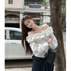 SHIMANQING | Off-Shoulder Unique Design Loose Blouse