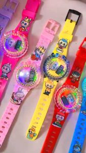 Jam Tangan Anak Digital Dial Karakter Labubu Dengan Fitur Musik dan Lampu LED Berputar 360 Derajat