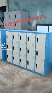 Tủ hồ sơ locker sắt đựng đồ nhân viên có khóa an toàn cho khách để đồ cá nhân y hình giá xưởng ATD