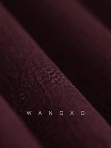 WANGXO | Áo Không Tay Cổ Bướm Phong Cách Pháp Hai Mặt Lụa Mềm Chân Váy Xòe Dạng Đuôi Cá