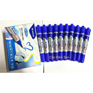 Set 5 Bút Lông Viết Bảng Thiên Long PM-09 Bút dạ lông dầu màu Xanh/ Đen/ Đỏ Đầu Bút Marker Êm Trơn