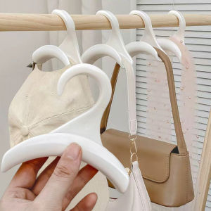 6pcs Durable Bag Rack Holder Home Closet Hat Silk Scarf Shawls Purse Handbag Storage Arched Hanger Hook wall shelf