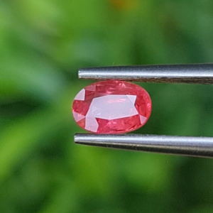 พลอย ชมพู พิ้ง แซฟไฟร์ Pink Sapphire 0.78 กะรัต (Cts.) พลอยแท้ อัญมณีมงคลประจําวันเกิด เครื่องประดับพลอย