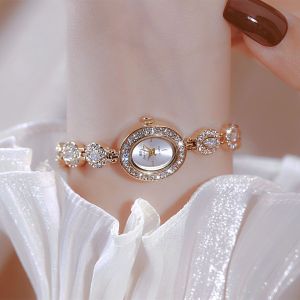 BS Bee Chị 1717 Hot Bán Thời Trang Đồng hồ nữ Giản Dị Dây đeo bằng thép không gỉ đồng hồ thạch anh chống nước Phụ Nữ Kim Cương Trang nhã đồng hồ đeo tay im cương giả Quà Tặng Cho Phụ Nữ