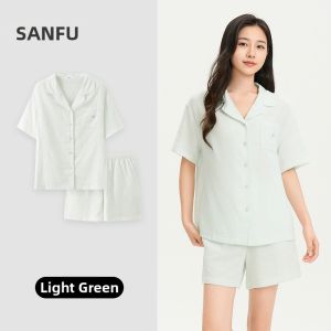 SANFU | Summer New Casual Short Sleeve Pajama Set