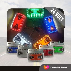 LED Lampu Bak 24V Truk Fuso Tronton Bis Lampu Samping Running - Ver. Model T