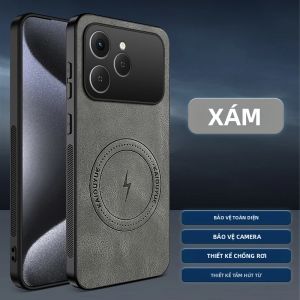 Ốp Lưng Tecno Spark 40 4G Hút Từ Tính Da PU Cao Cấp Chống Rơi Thân Thiện Với Da Chống Sốc Chống Bụi Dành Cho 4G/Tecno Spark40 4G