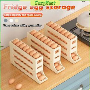 C.N. Kitchen Egg Tray 4 Tier Refrigerator Egg Storage Rack Large Capacity Dedicated Egg Carton